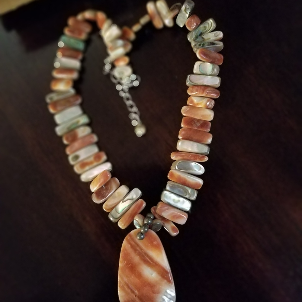 Rare Silpada Abalone Shell Neckace - image 8